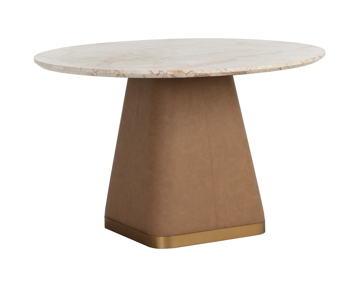 Bronwyn Dining Table Milliken Cognac - Image 5