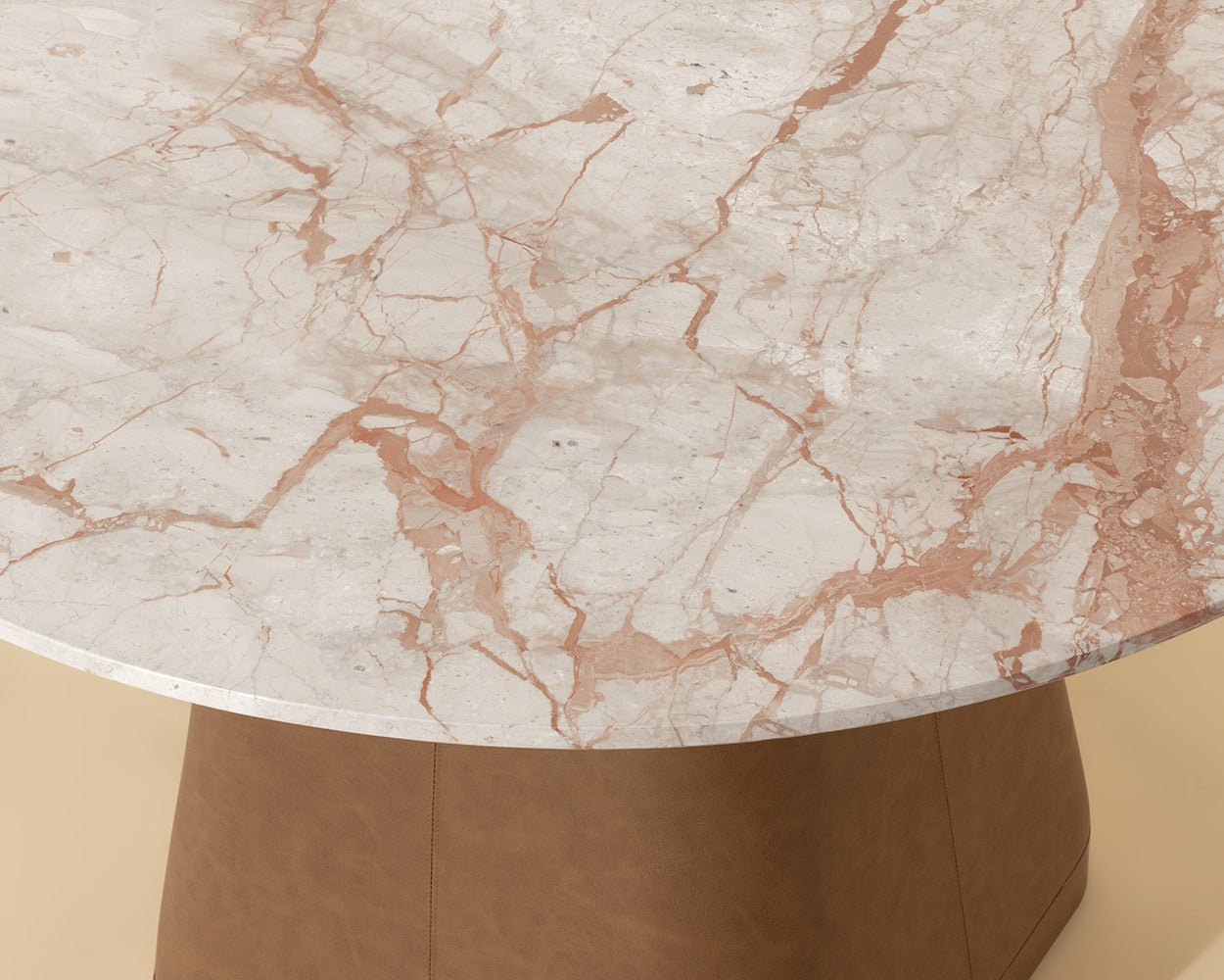 Bronwyn Dining Table Milliken Cognac - Image 3