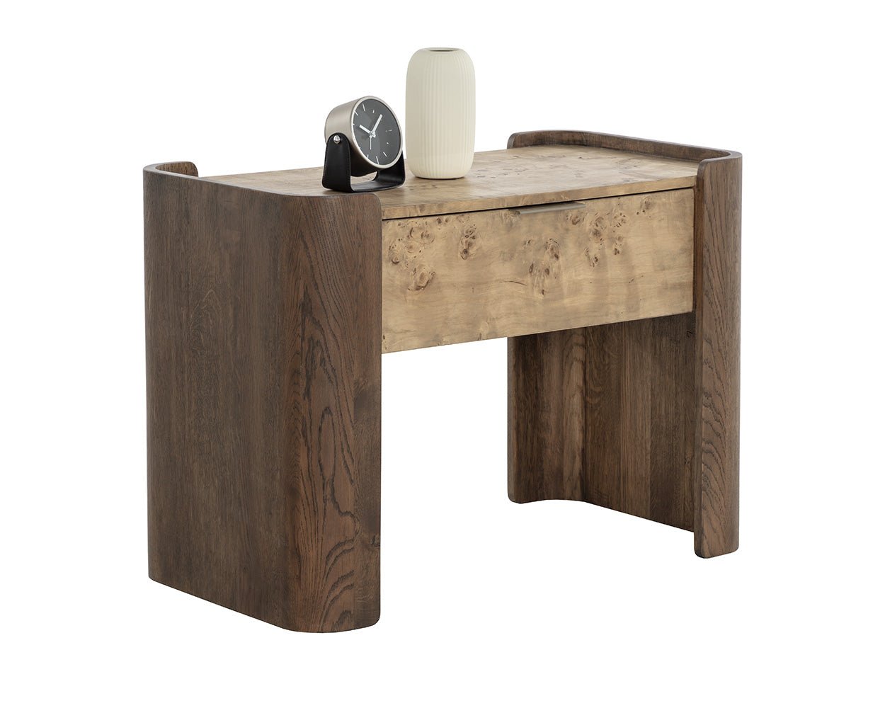 Beryl Nightstand Burl Veneer - Image 6