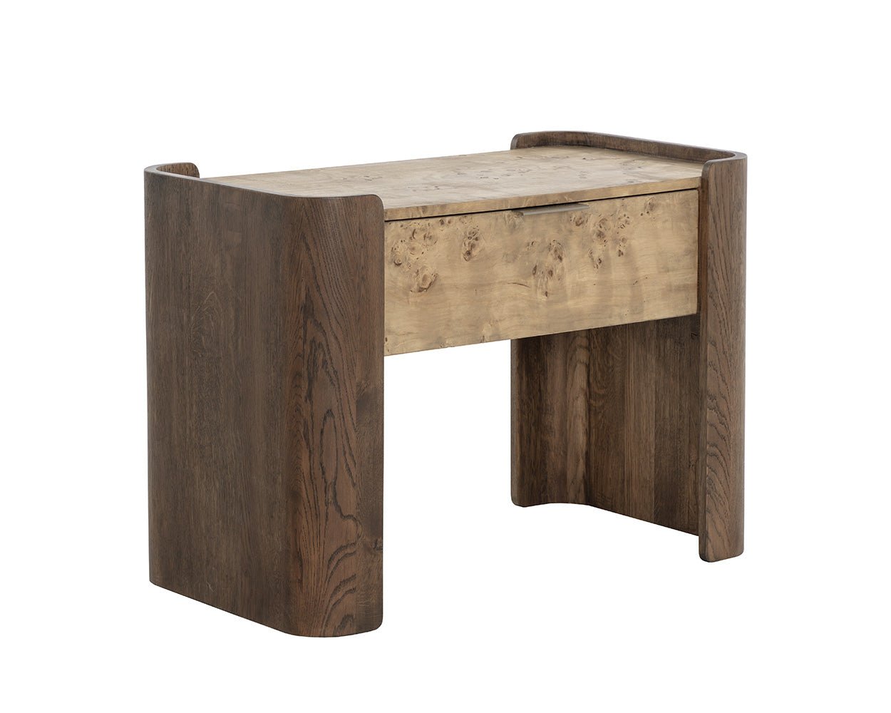 Beryl Nightstand Burl Veneer - Image 7