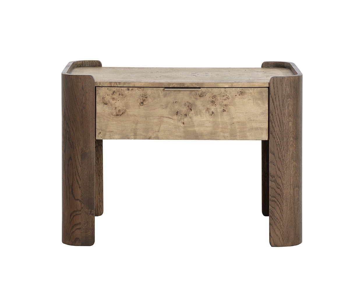 Beryl Nightstand Burl Veneer - Image 8