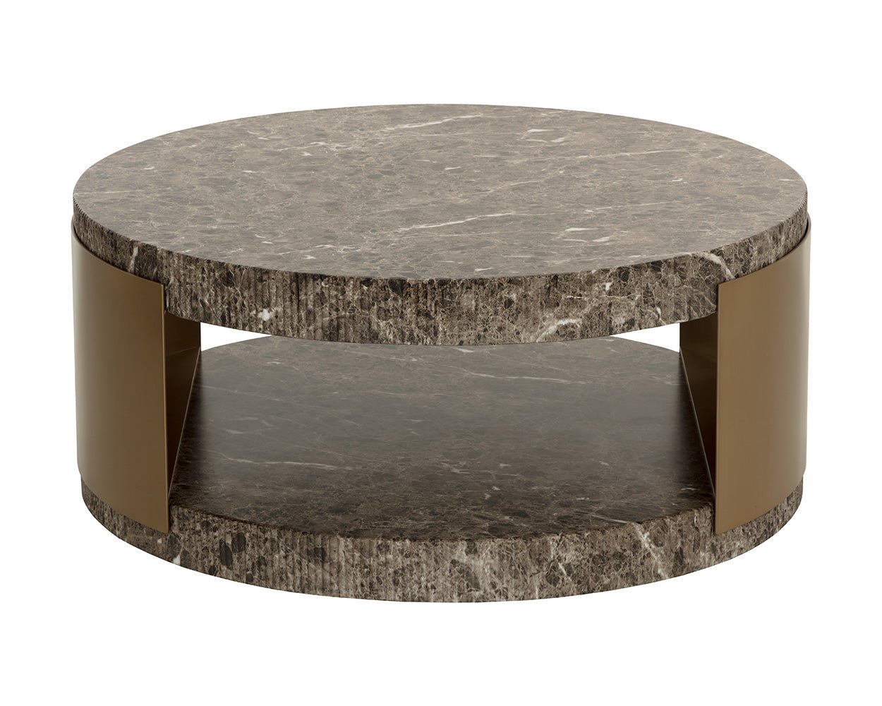 Cavette Coffee Table - Marble Look Dark Emperador - Image 6