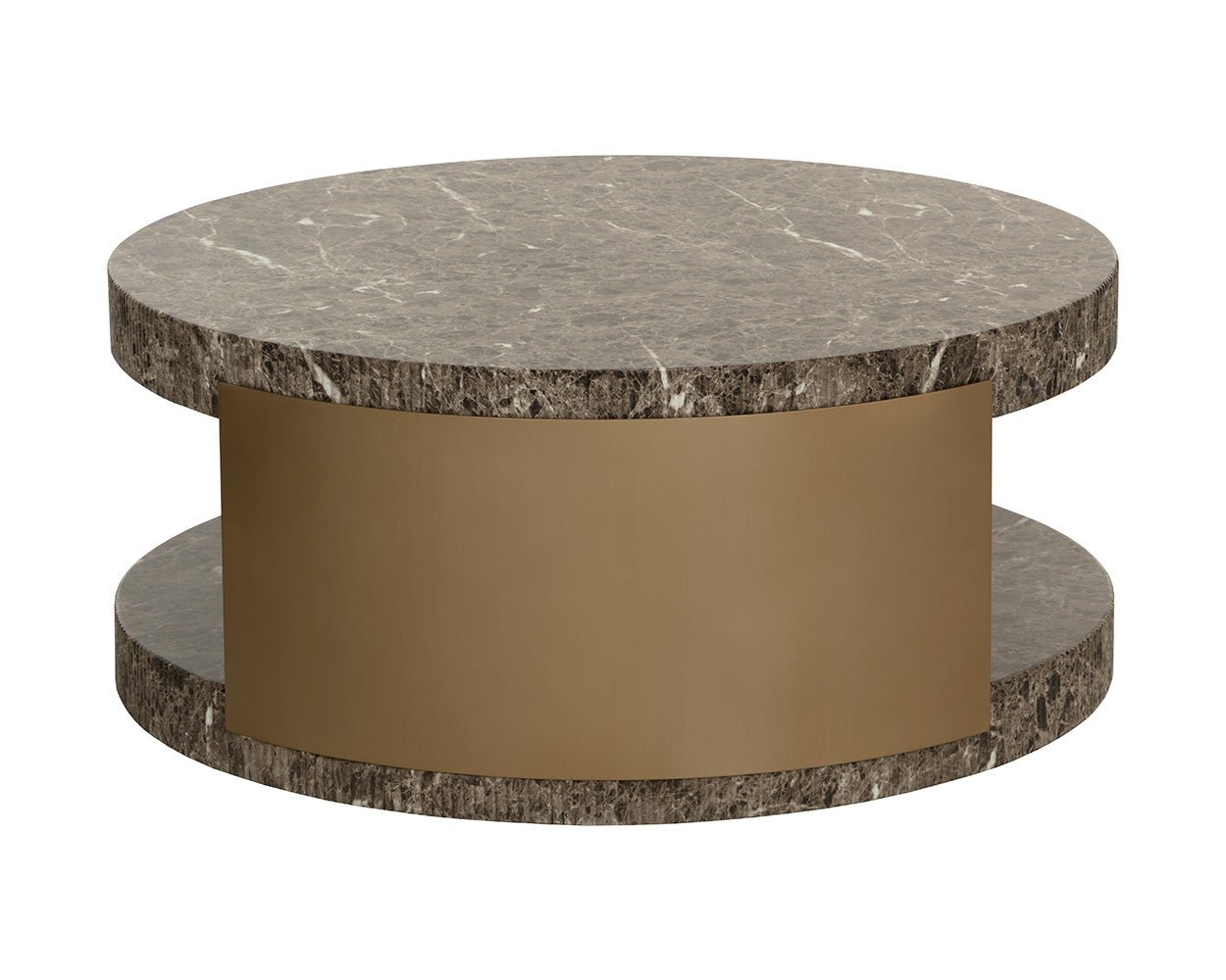 Cavette Coffee Table - Marble Look Dark Emperador - Image 7