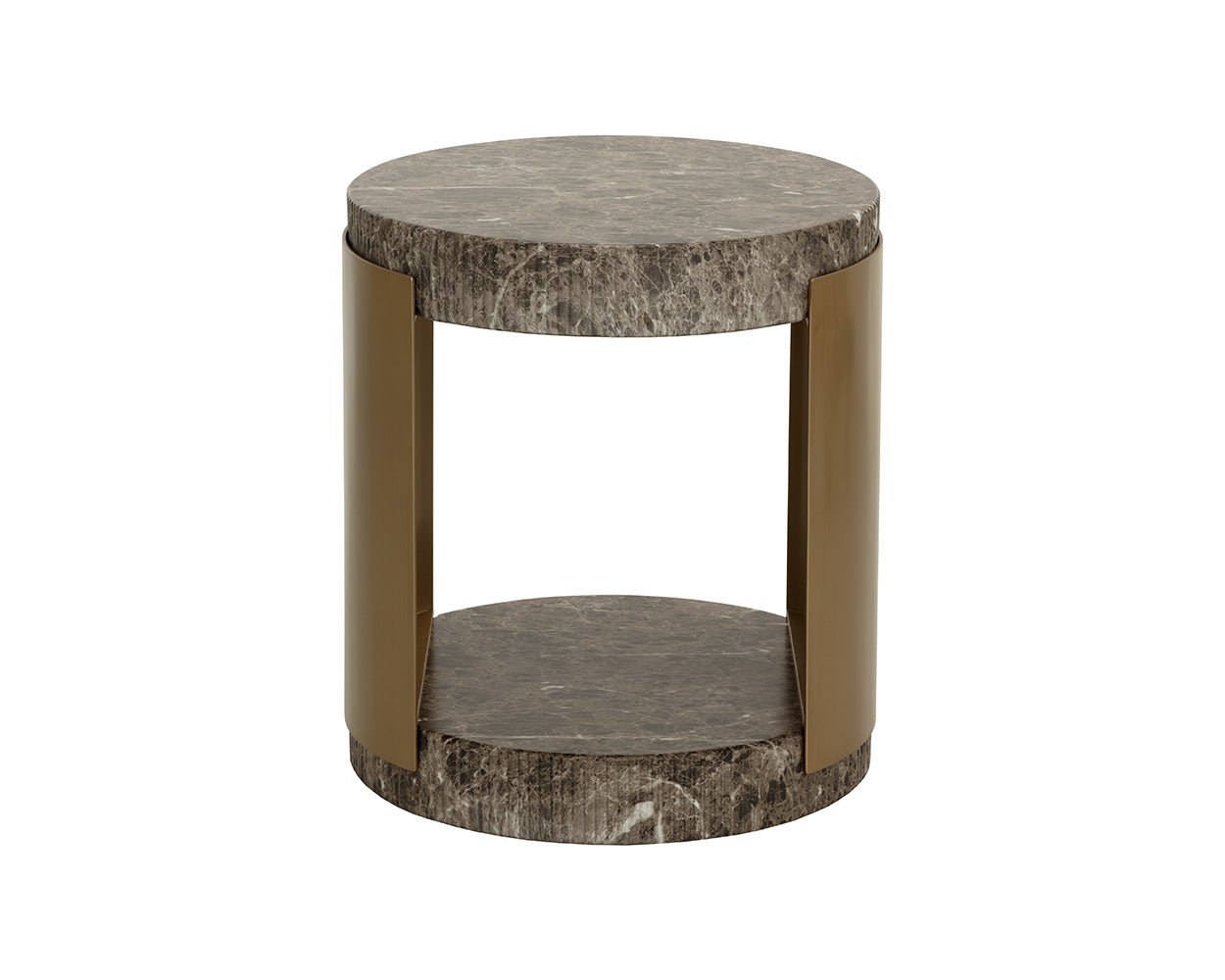 Cavette End Table - Marble Look Dark Emperador - Image 6