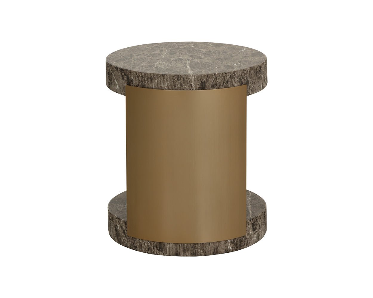 Cavette End Table - Marble Look Dark Emperador - Image 7