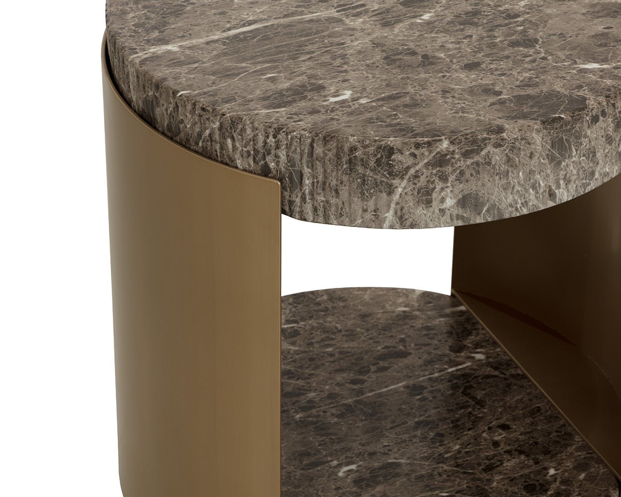 Cavette End Table - Marble Look Dark Emperador - Image 9