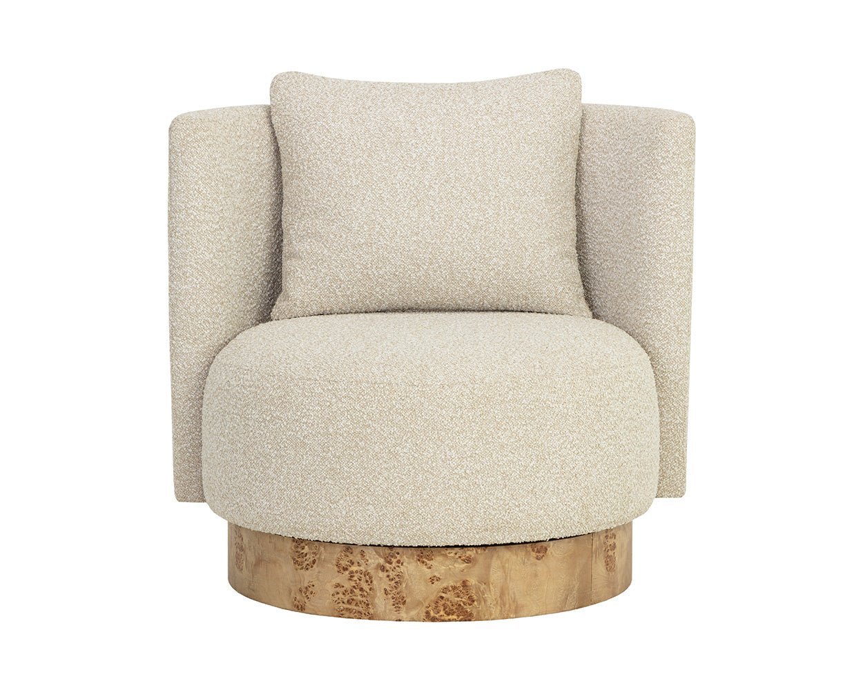 Fortis Swivel Lounge Chair Santa Cruz Oatmeal - Image 4