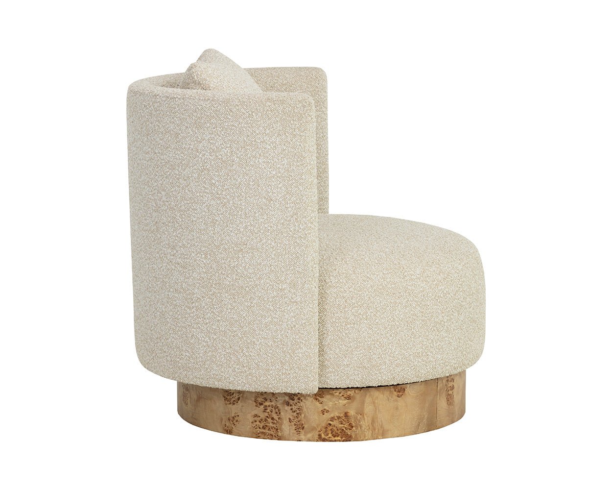 Fortis Swivel Lounge Chair Santa Cruz Oatmeal - Image 5