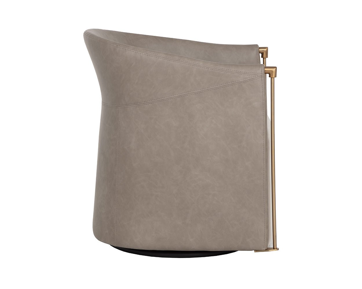 Leontine Swivel Lounge Chair Meg Taupe / Ivanhoe Mineral - Image 5