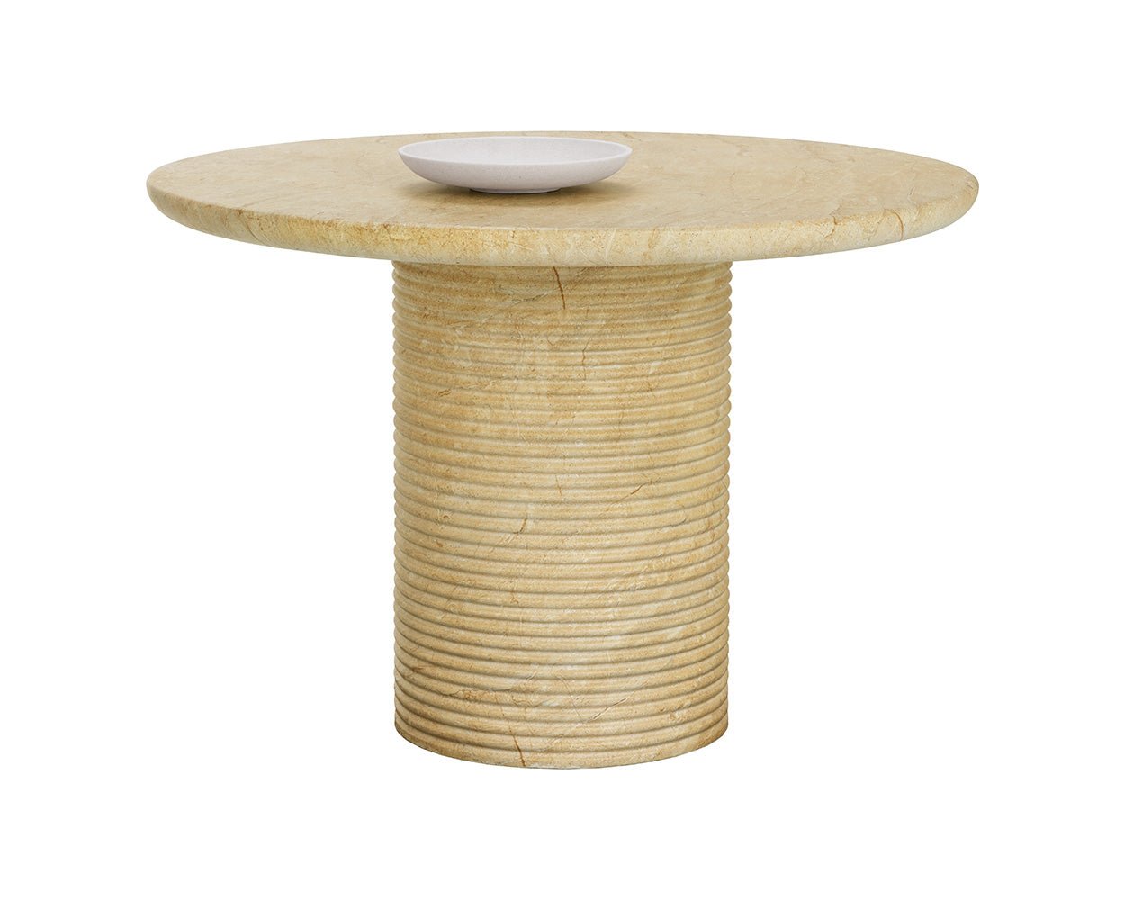 Riva Dining Table - 43" Travertine Look - Image 3
