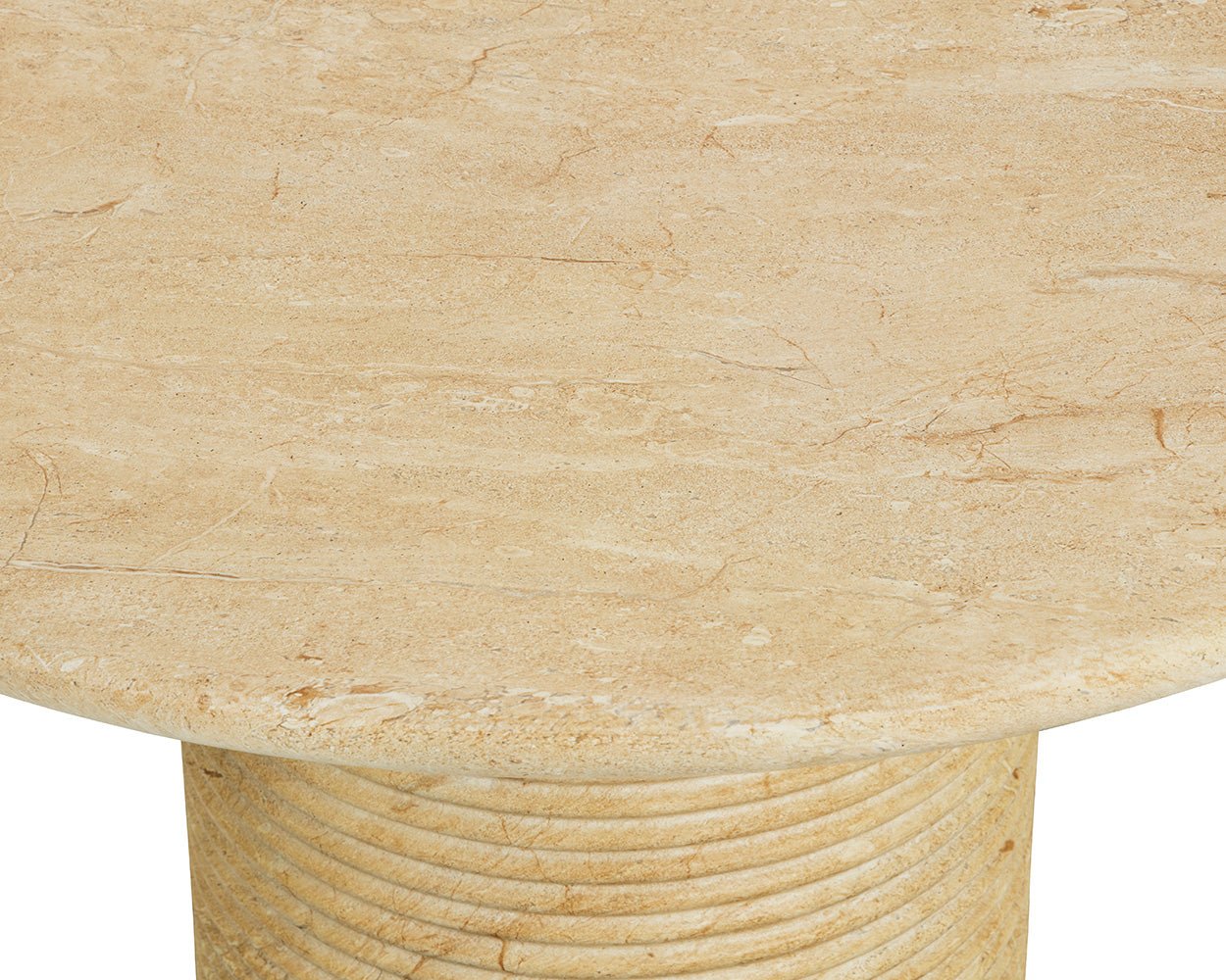 Riva Dining Table - 43" Travertine Look - Image 6