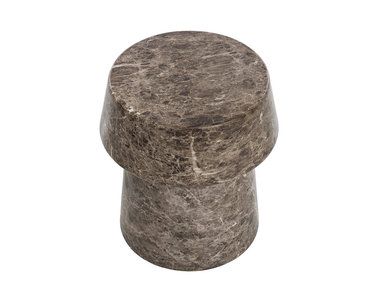 Brie End Table Dark Emperador - Image 7