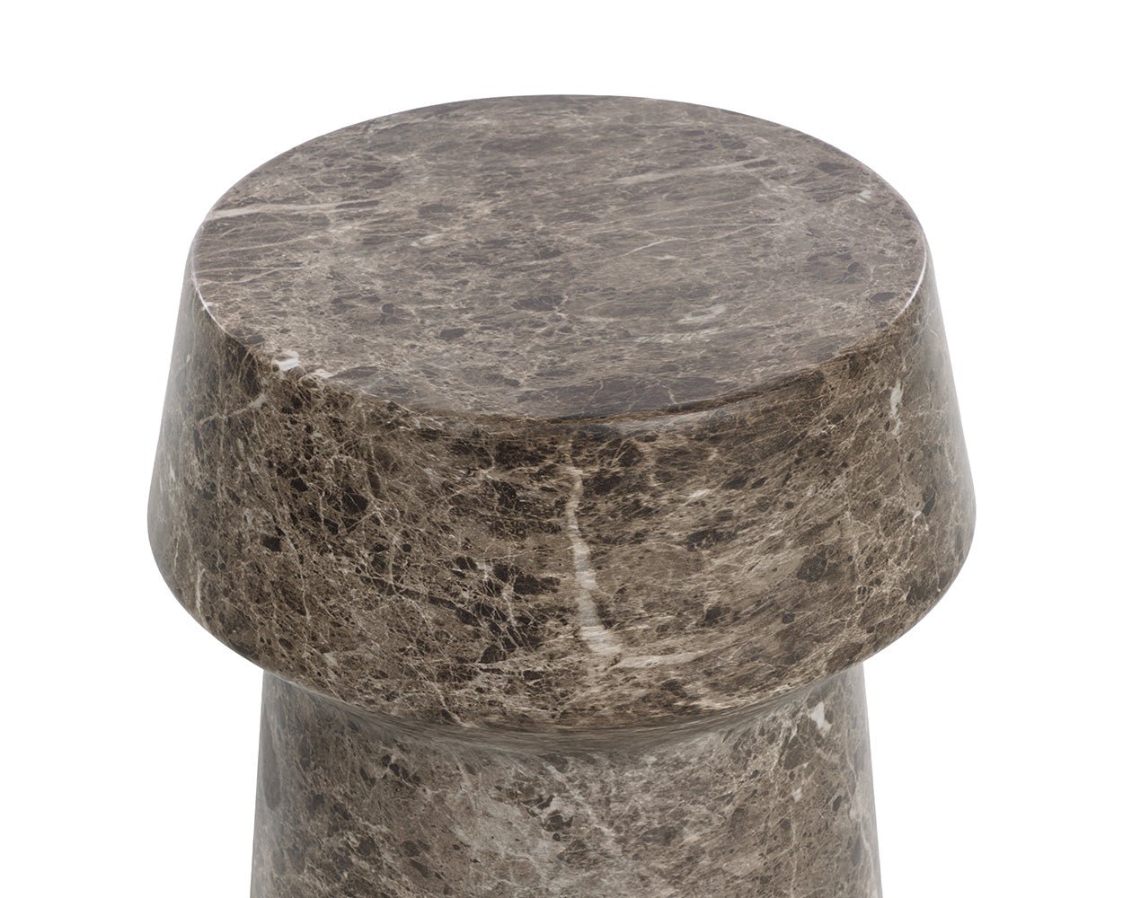 Brie End Table Dark Emperador - Image 8