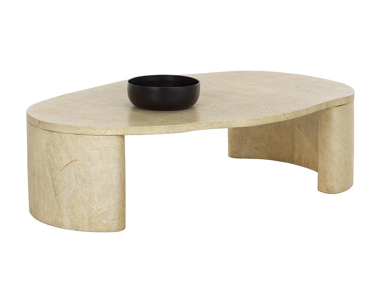 Savinah Coffee Table - Travertine Look Travertine Look - Image 5