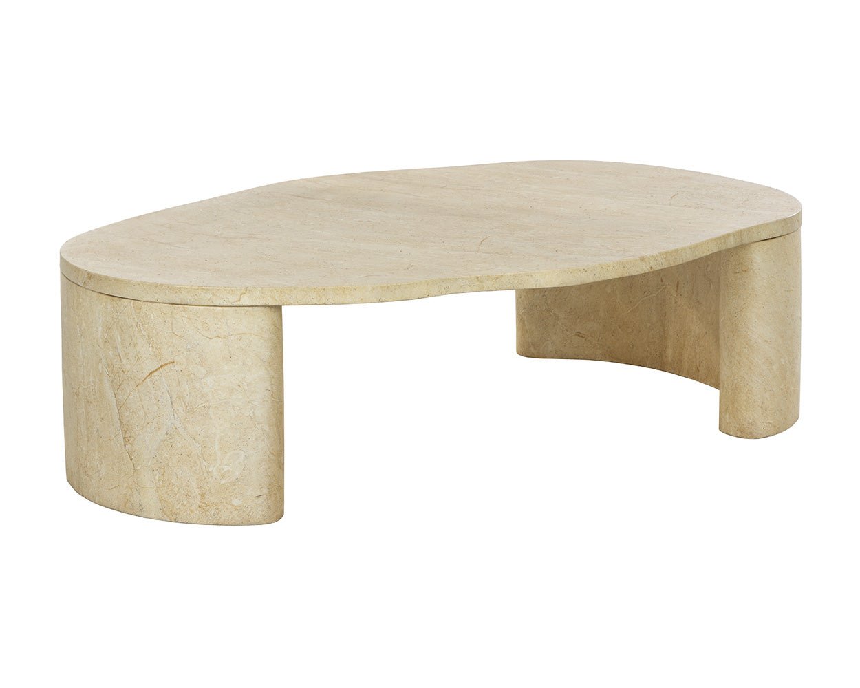 Savinah Coffee Table - Travertine Look Travertine Look - Image 6