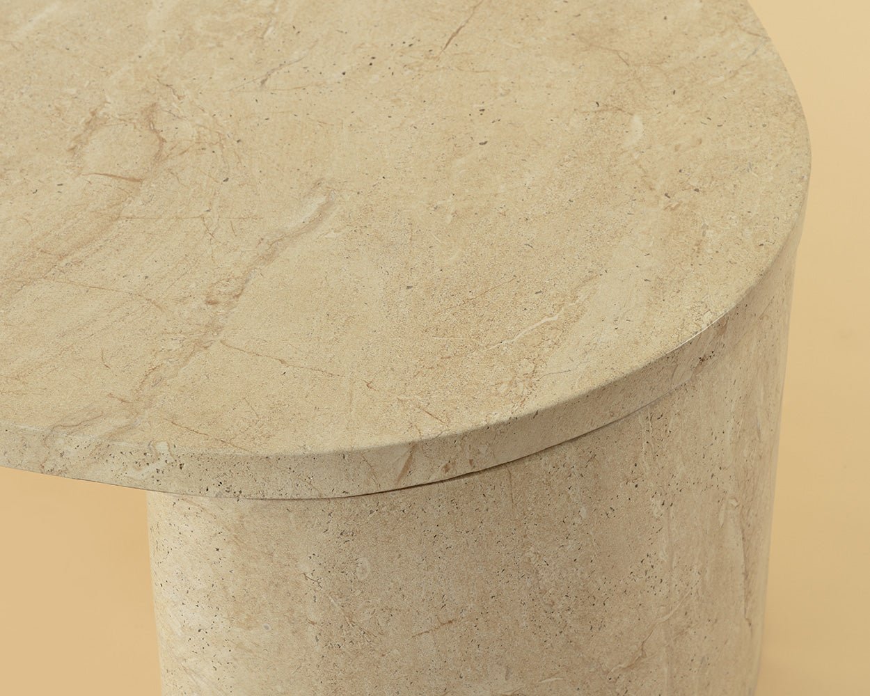 Savinah Coffee Table - Travertine Look Travertine Look - Image 4
