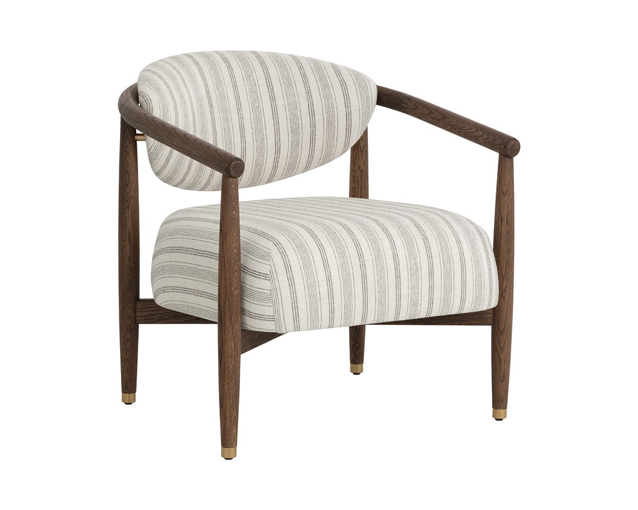 Sigrid Lounge Chair - Antique Brown Gifford Script - Image 3