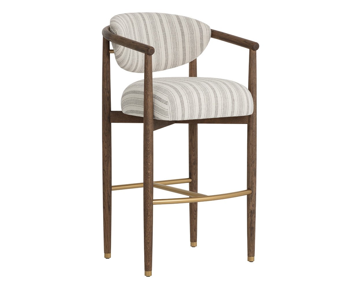 Sigrid Barstool - Antique Brown Gifford Script - Image 3
