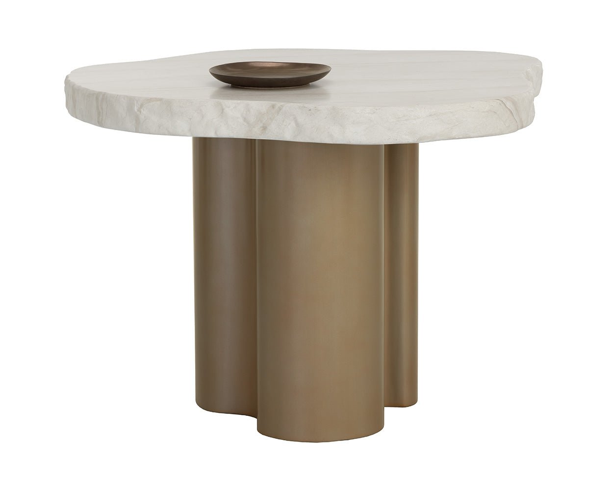 Idris Dining Table - 44" Cream - Image 3