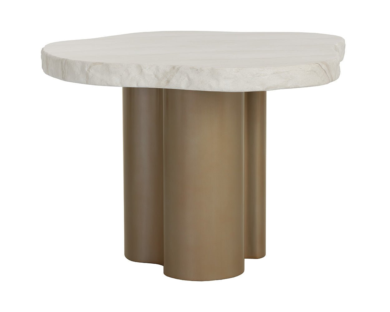Idris Dining Table - 44" Cream - Image 7