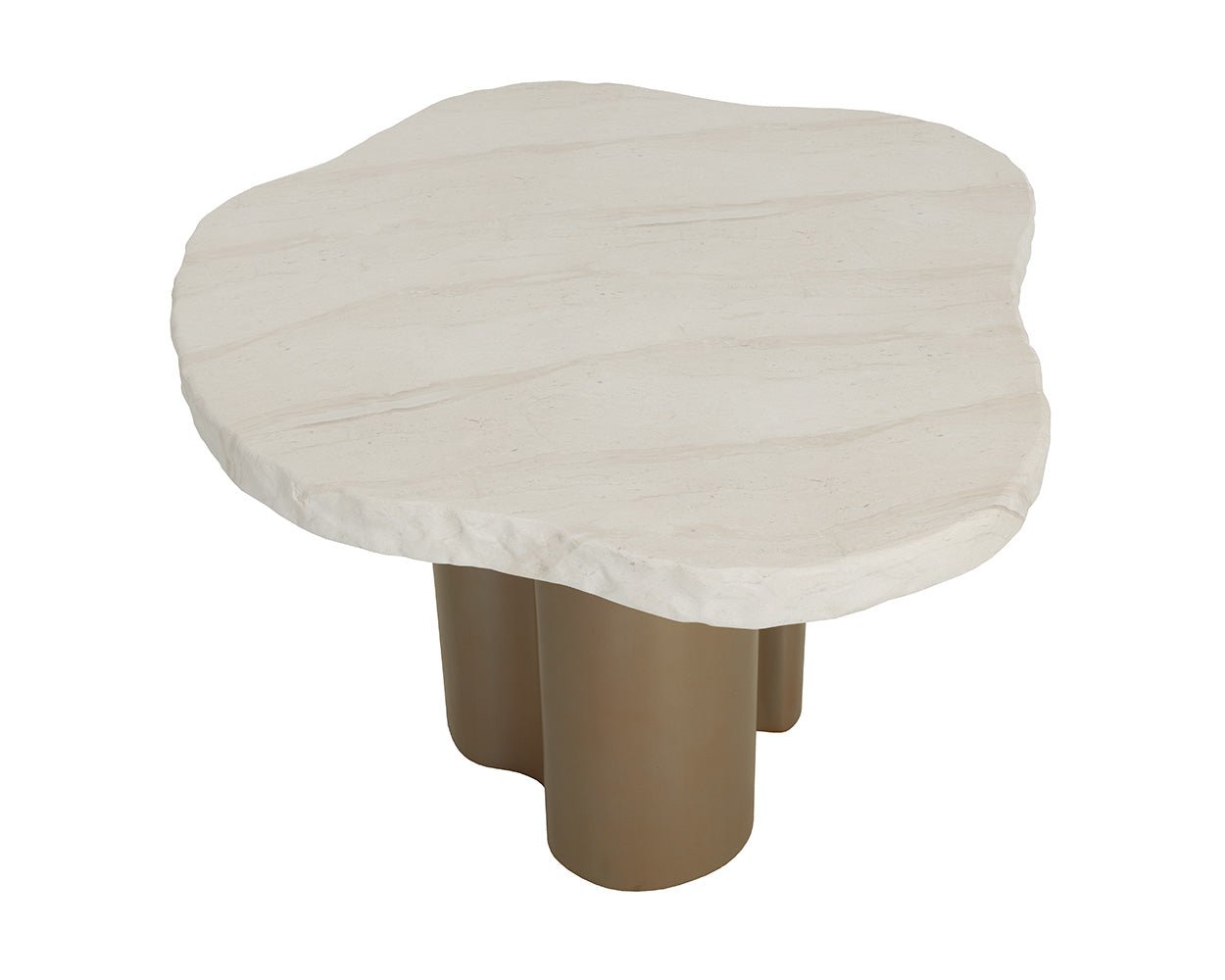 Idris Dining Table - 44" Cream - Image 5