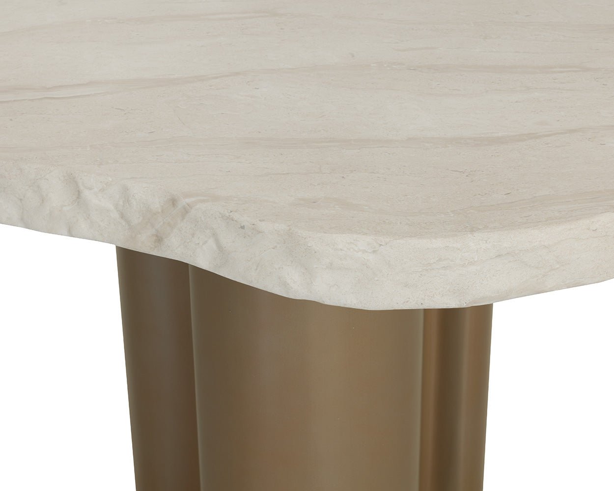 Idris Dining Table - 44" Cream - Image 6