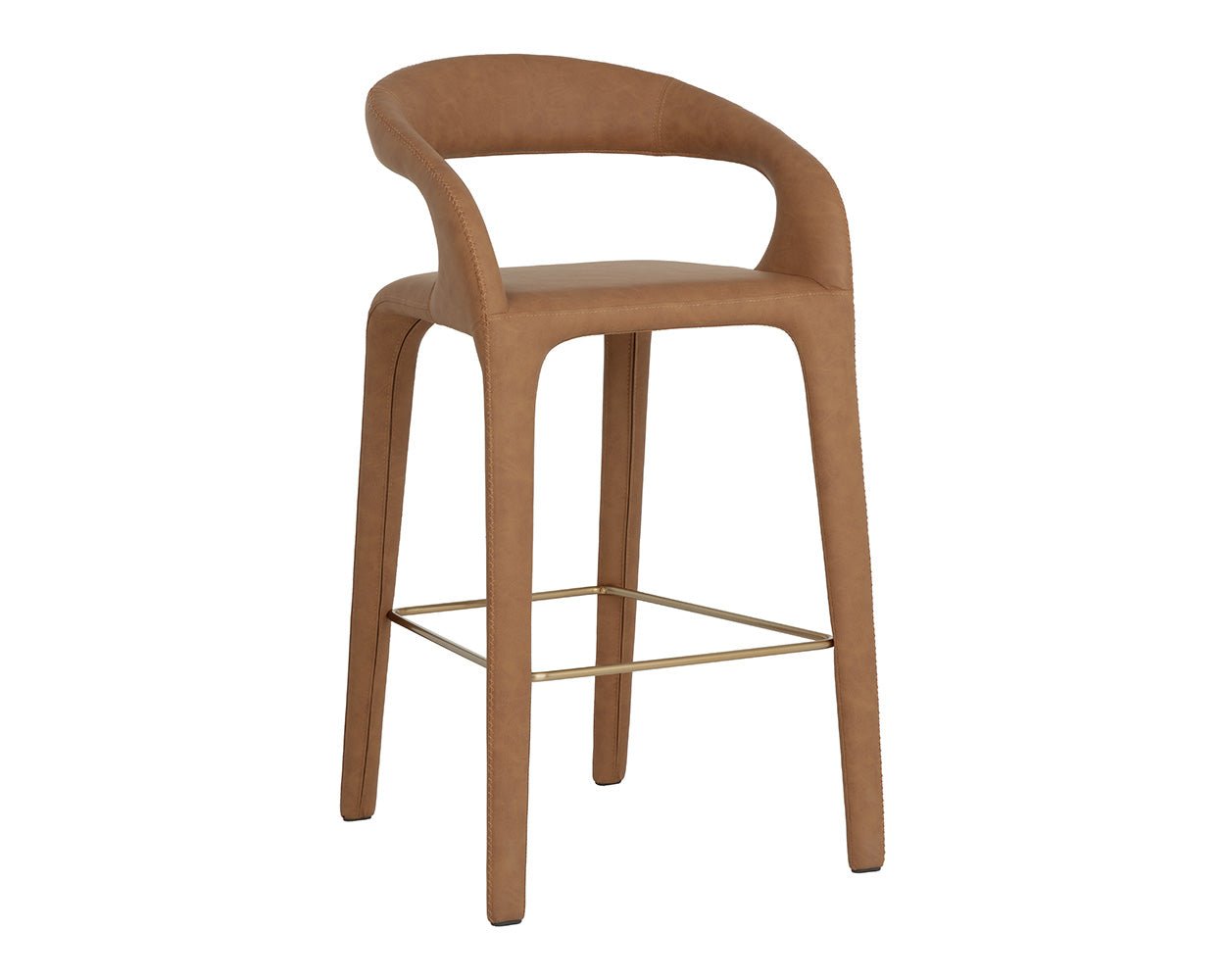 Atika Barstool Milliken Cognac - Image 3