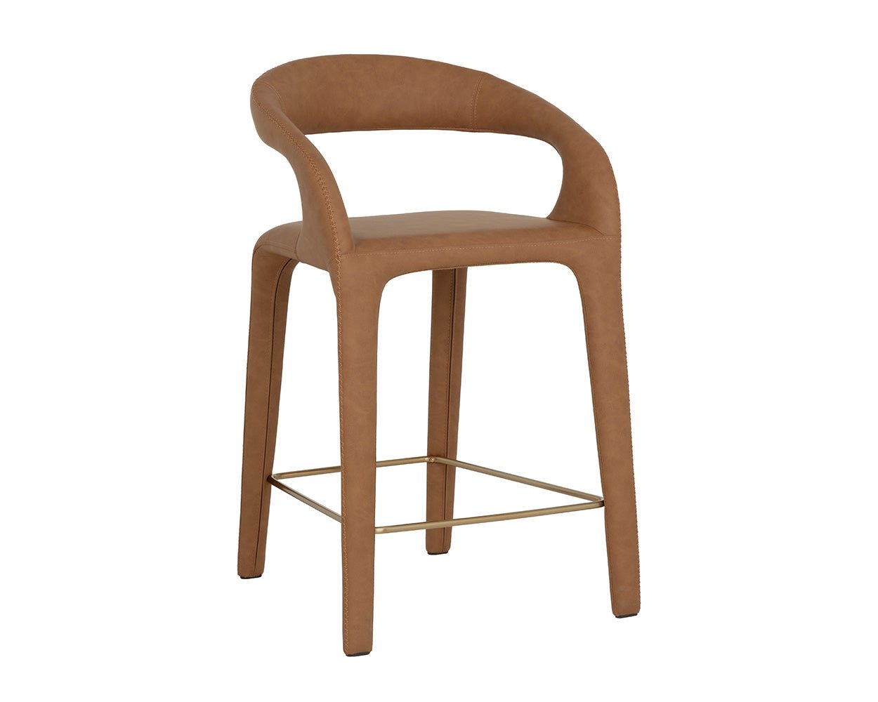 Atika Counter Stool Milliken Cognac - Image 3