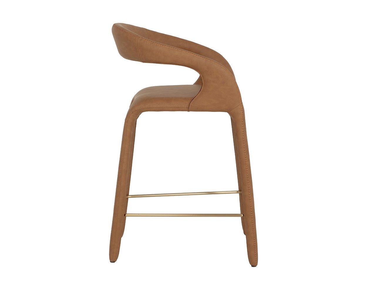Atika Counter Stool Milliken Cognac - Image 5