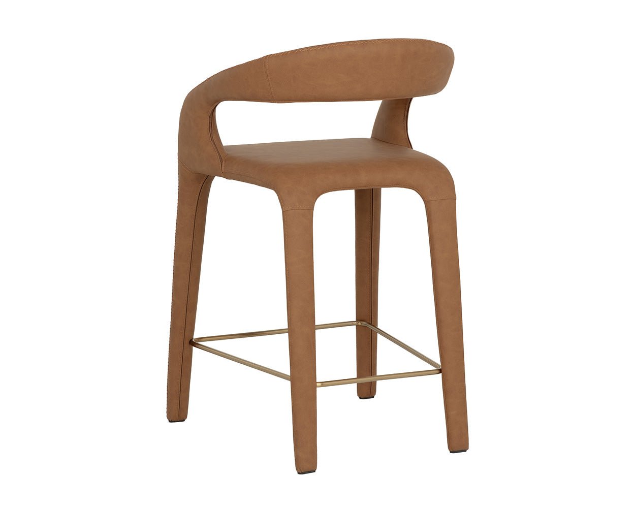 Atika Counter Stool Milliken Cognac - Image 6