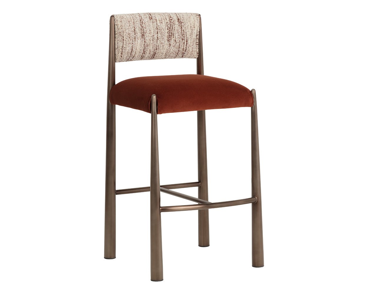 Bayard Barstool - Dark Bronze Meg Rust / Terri Nutmeg - Image 3