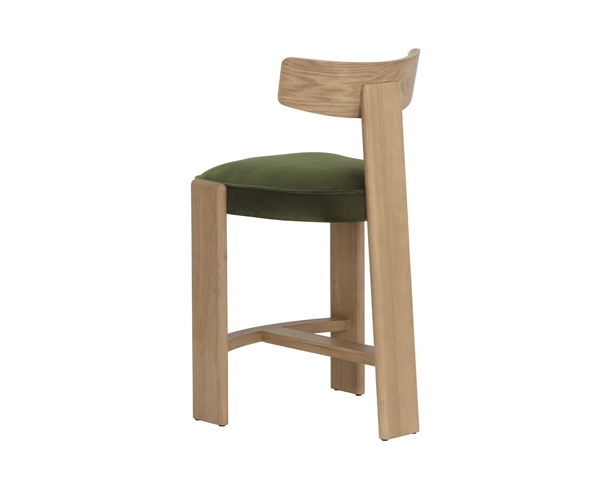 Horton Counter Stool - Rustic Oak Forest Green - Image 6