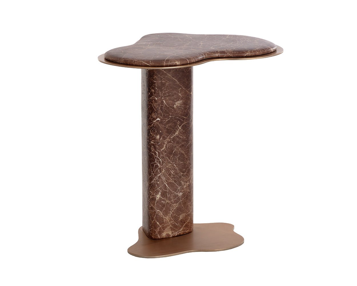 Isola End Table - Marble Look Mocha Marble Look - Image 5