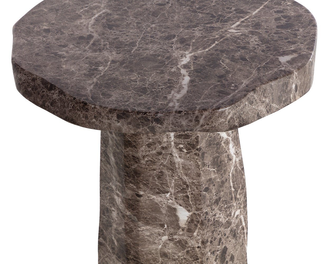 Baldur End Table - Marble Look Dark Emperador - Image 6