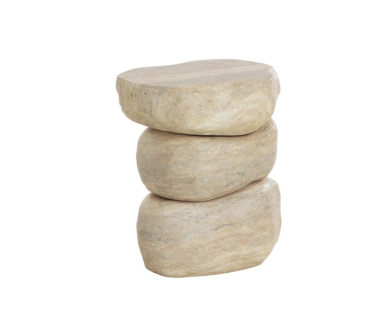 Torbay End Table Dune Travertine - Image 3