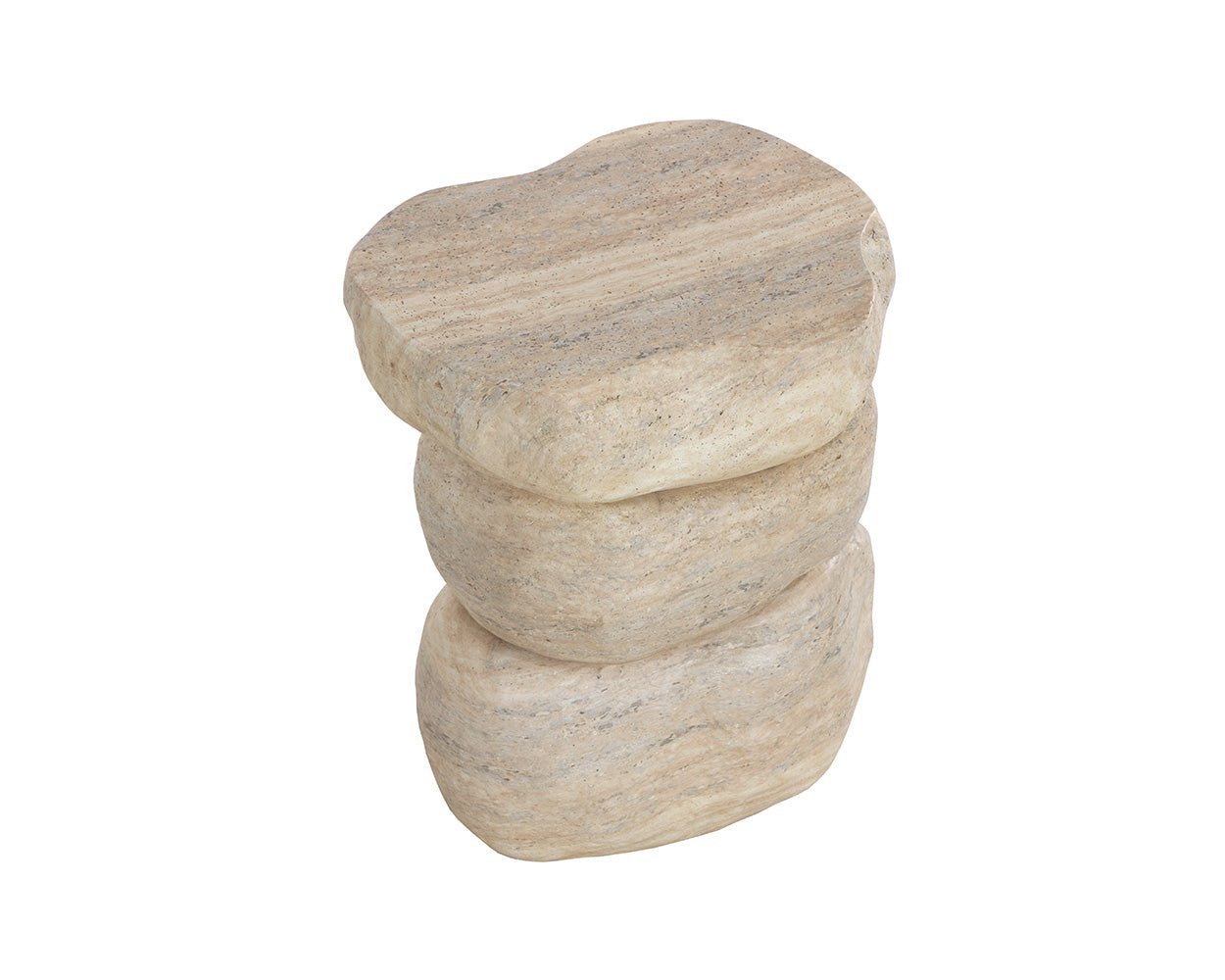 Torbay End Table Dune Travertine - Image 5