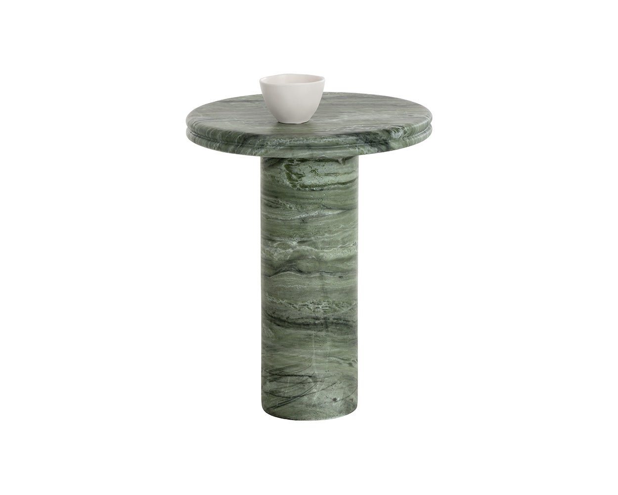 Bastion End Table - Marble Look Sage Green - Image 3