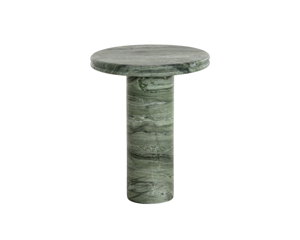 Bastion End Table - Marble Look Sage Green - Image 4