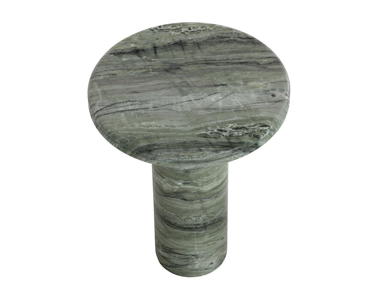 Bastion End Table - Marble Look Sage Green - Image 5