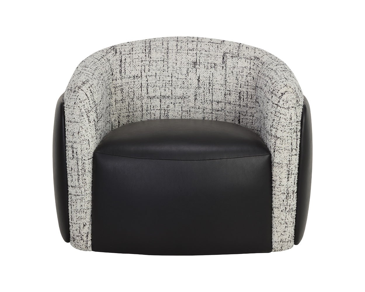 Caris Swivel Lounge Chair Bravo Black / Halton Birch - Image 4