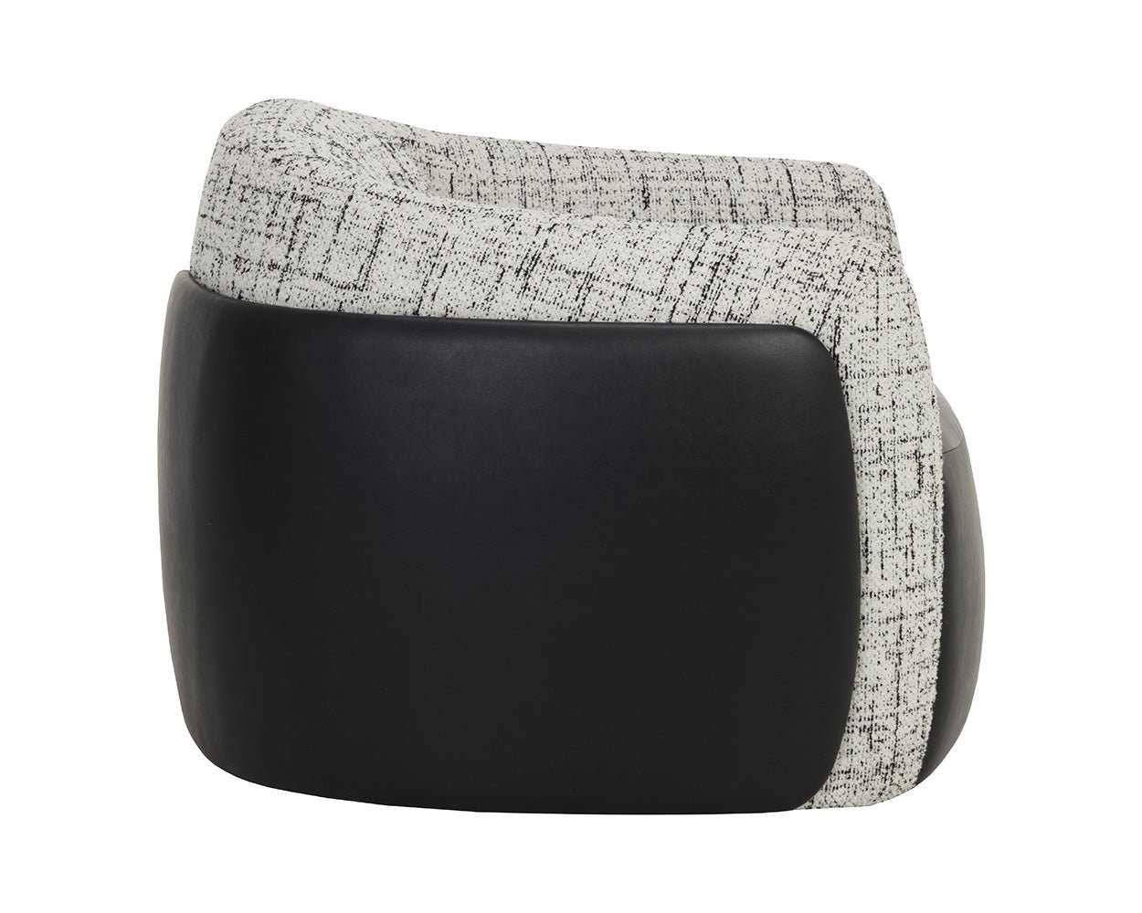 Caris Swivel Lounge Chair Bravo Black / Halton Birch - Image 5