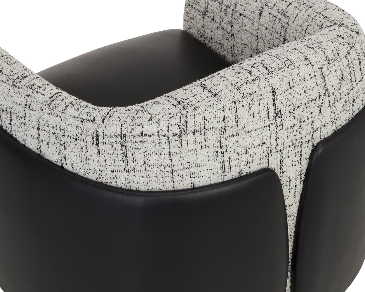 Caris Swivel Lounge Chair Bravo Black / Halton Birch - Image 7