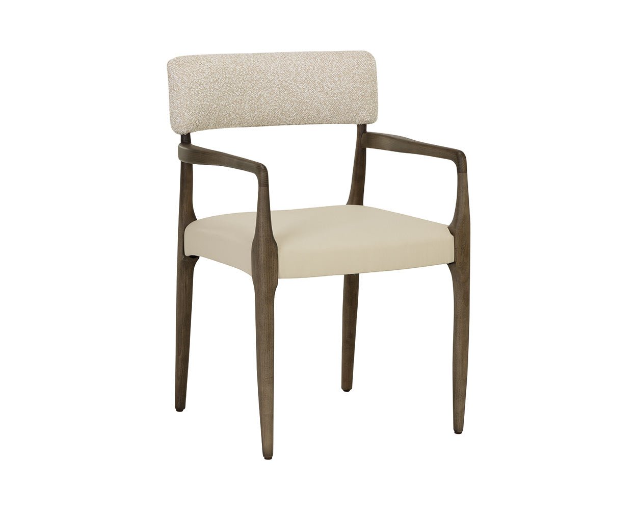 Guardi Dining Armchair Scottsdale Eggshell / Santa Cruz Oatmeal - Image 3