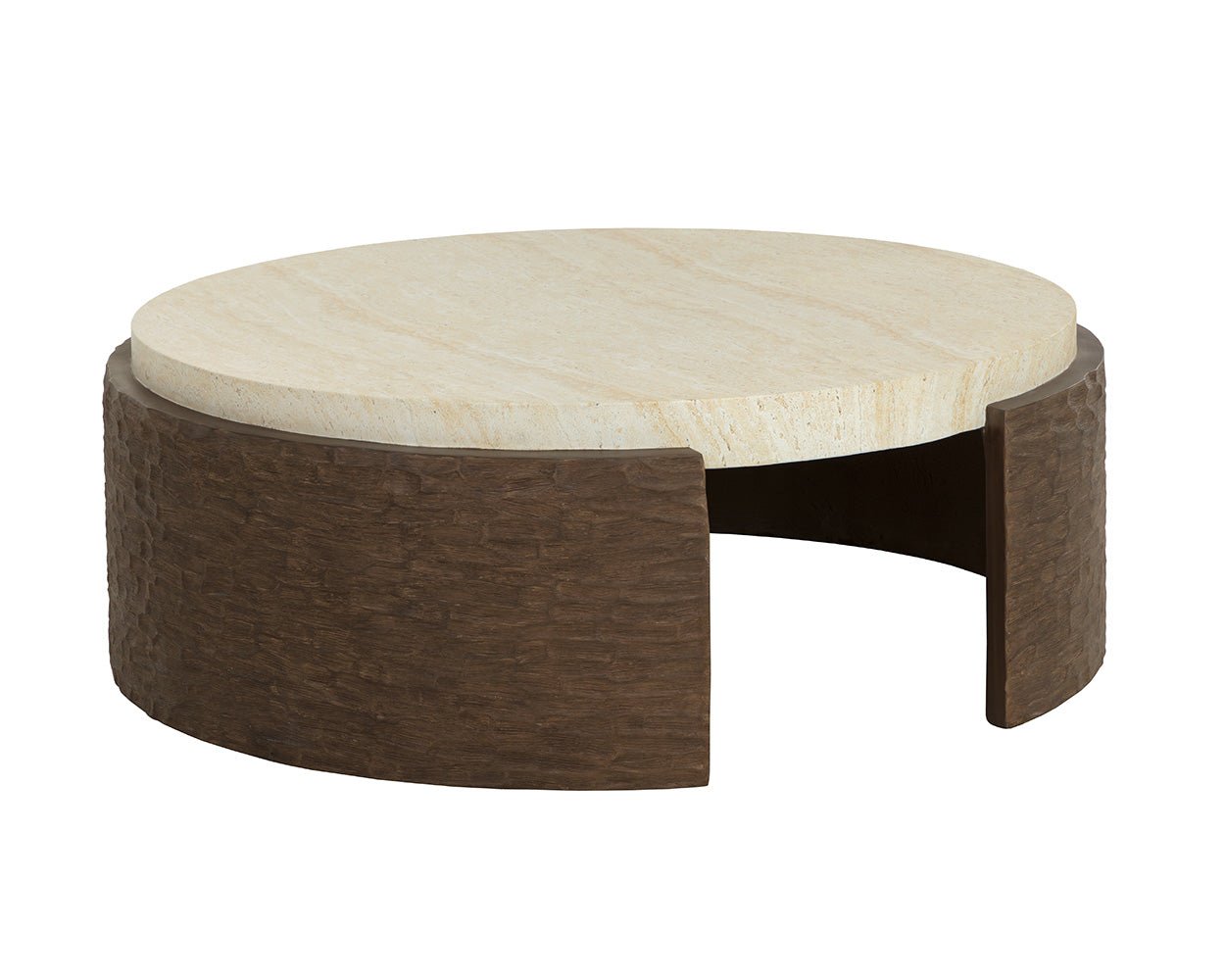 Mesa Coffee Table Travertine Look - Image 5