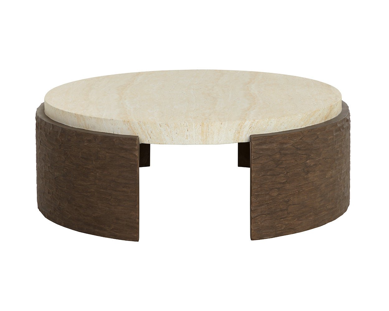 Mesa Coffee Table Travertine Look - Image 6