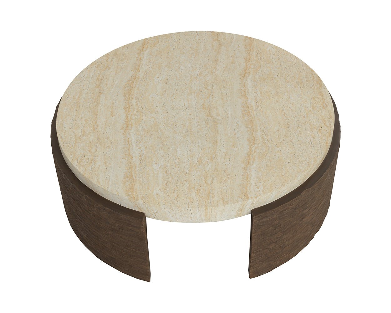 Mesa Coffee Table Travertine Look - Image 7