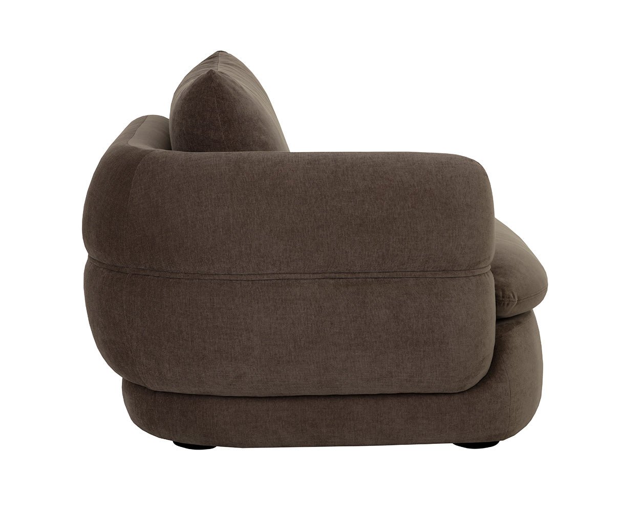 Oressa Modular - Left Armchair Danny Dusty Brown - Image 5