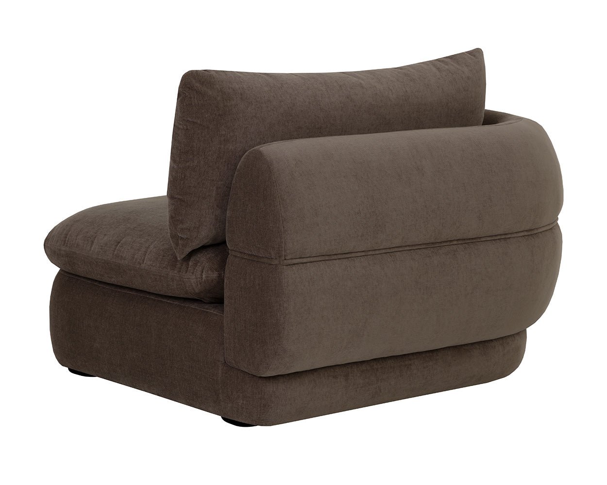 Oressa Modular - Left Armchair Danny Dusty Brown - Image 6