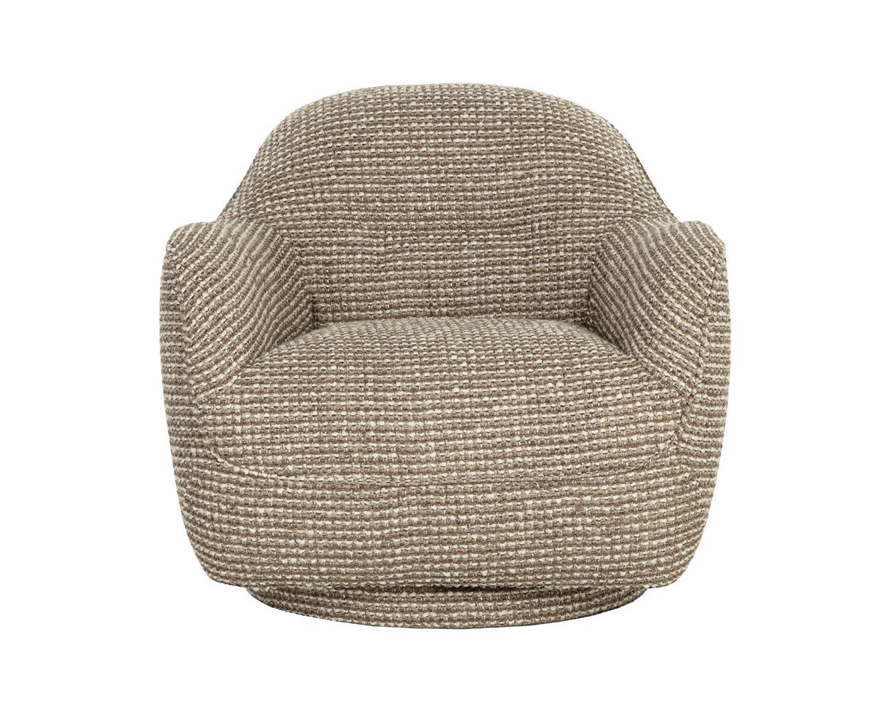 Tesoro Swivel Lounge Chair Torched Meringue - Image 4