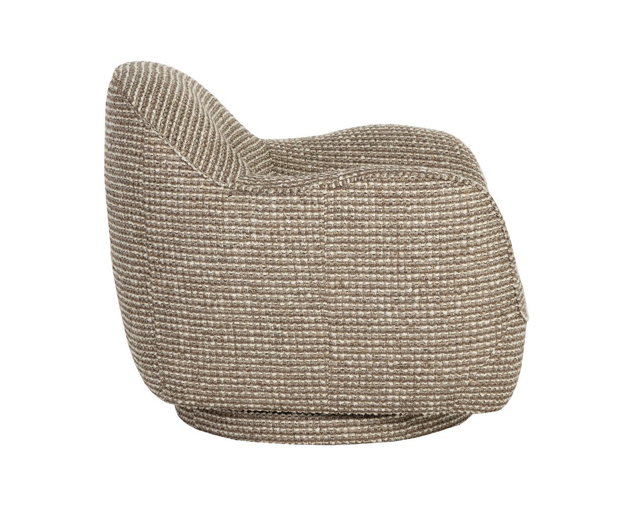 Tesoro Swivel Lounge Chair Torched Meringue - Image 5